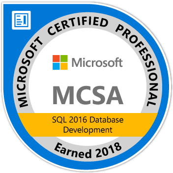 MCSA SQL 2016